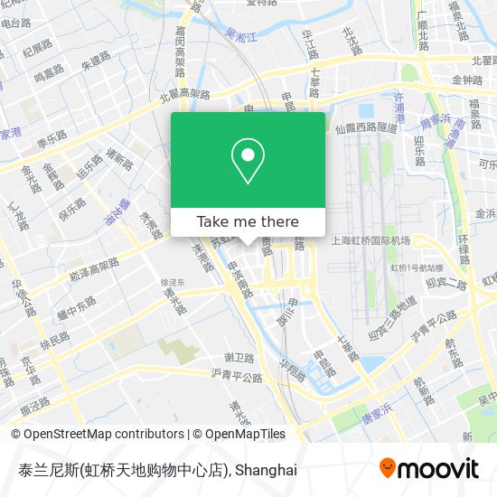 泰兰尼斯(虹桥天地购物中心店) map