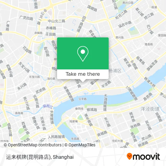 运来棋牌(昆明路店) map
