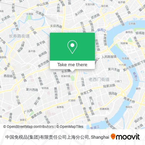 中国免税品(集团)有限责任公司上海分公司 map