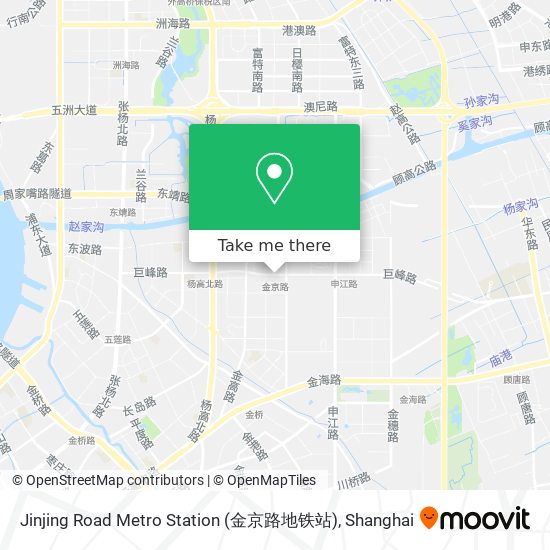 Jinjing Road Metro Station (金京路地铁站) map