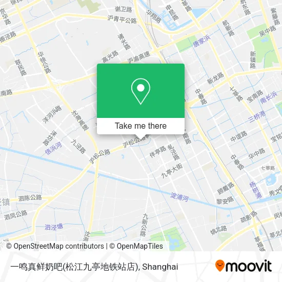 一鸣真鲜奶吧(松江九亭地铁站店) map
