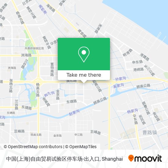 中国(上海)自由贸易试验区停车场-出入口 map