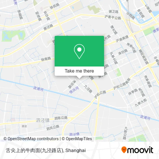 舌尖上的牛肉面(九泾路店) map