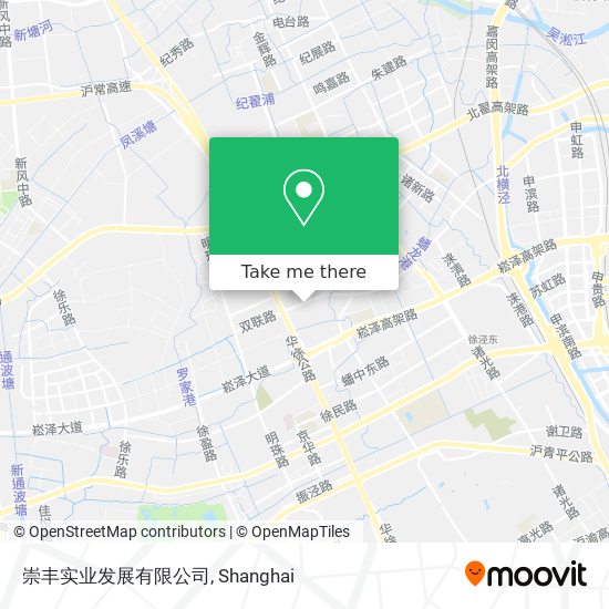 崇丰实业发展有限公司 map