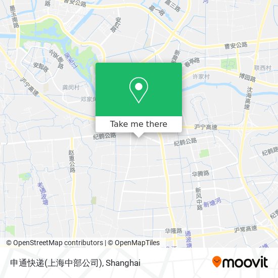 申通快递(上海中部公司) map