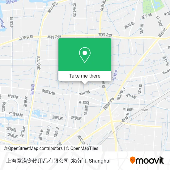 上海意潇宠物用品有限公司-东南门 map