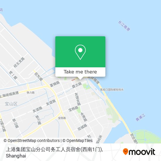 上港集团宝山分公司务工人员宿舍(西南1门) map