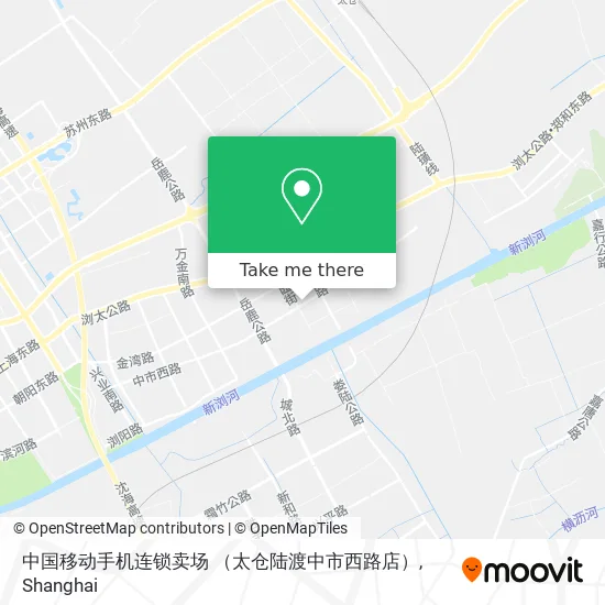 中国移动手机连锁卖场  （太仓陆渡中市西路店） map