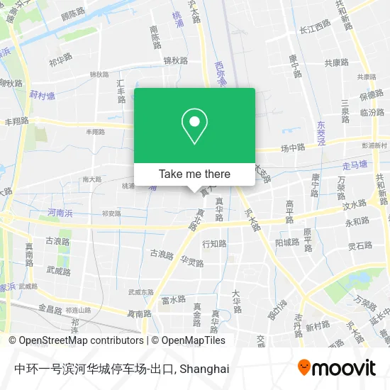 中环一号滨河华城停车场-出口 map