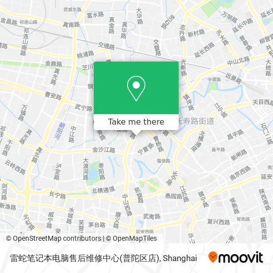 雷蛇笔记本电脑售后维修中心(普陀区店) map