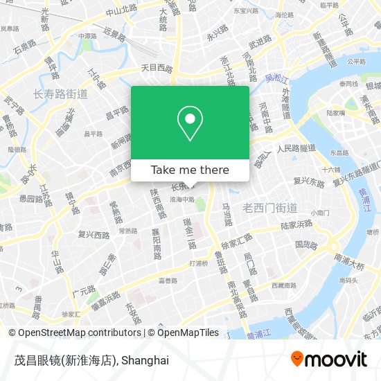 茂昌眼镜(新淮海店) map