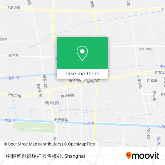 中粮首创禧瑞祥云售楼处 map