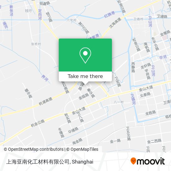 上海亚南化工材料有限公司 map