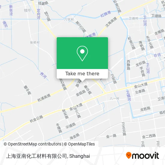 上海亚南化工材料有限公司 map