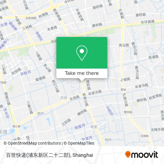 百世快递(浦东新区二十二部) map