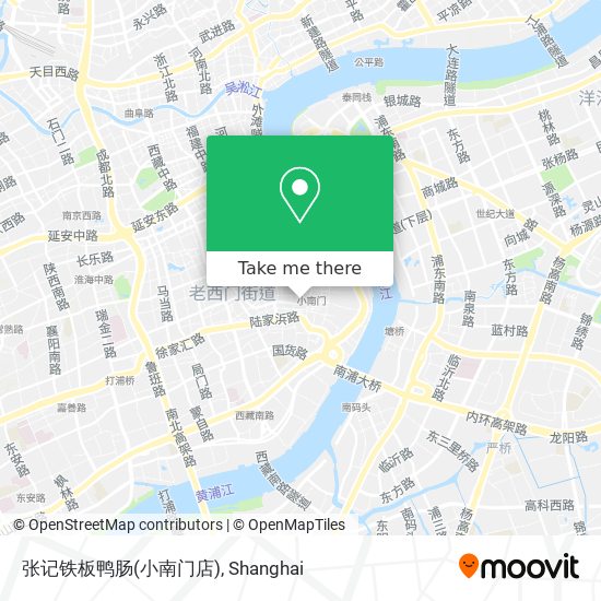 张记铁板鸭肠(小南门店) map