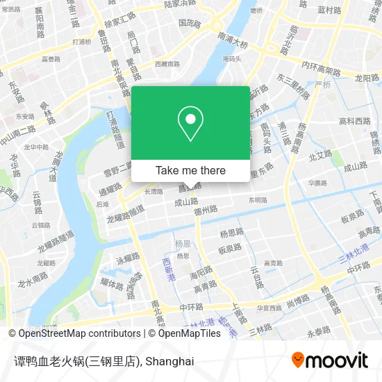 谭鸭血老火锅(三钢里店) map
