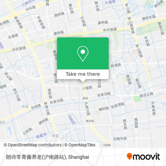 朗诗常青藤养老(沪南路站) map