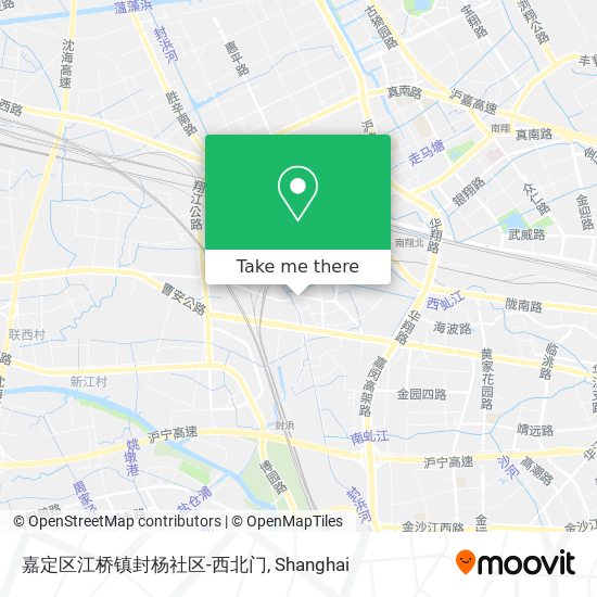 嘉定区江桥镇封杨社区-西北门 map