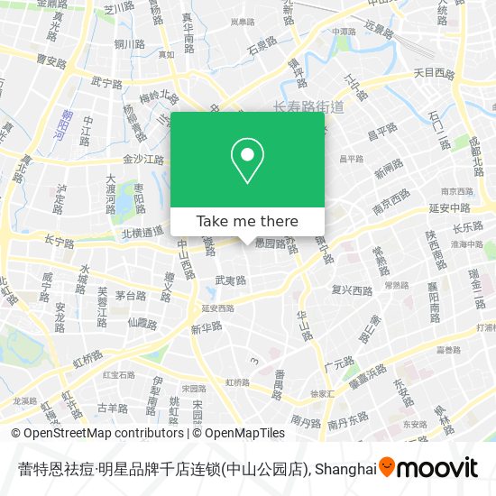 蕾特恩祛痘·明星品牌千店连锁(中山公园店) map