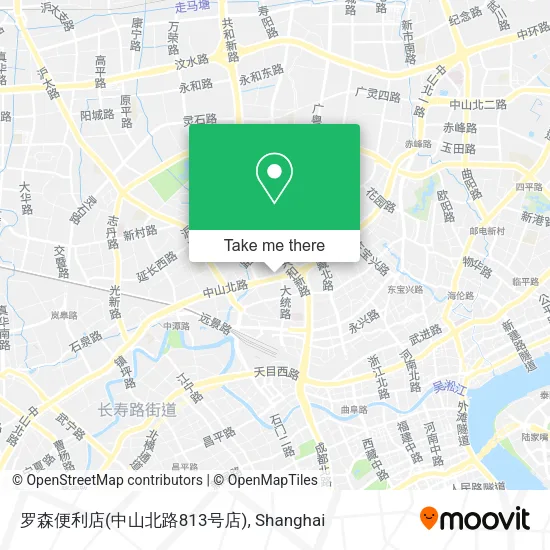 罗森便利店(中山北路813号店) map