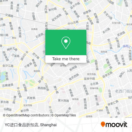 YC进口食品折扣店 map