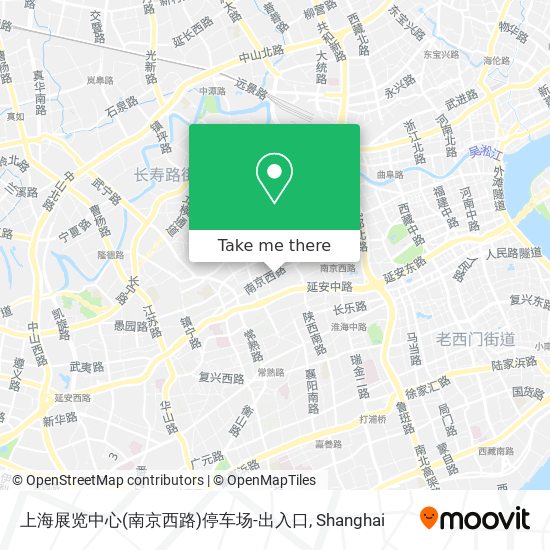 上海展览中心(南京西路)停车场-出入口 map