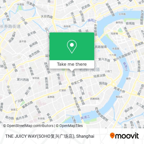 TNE JUICY WAY(SOHO复兴广场店) map