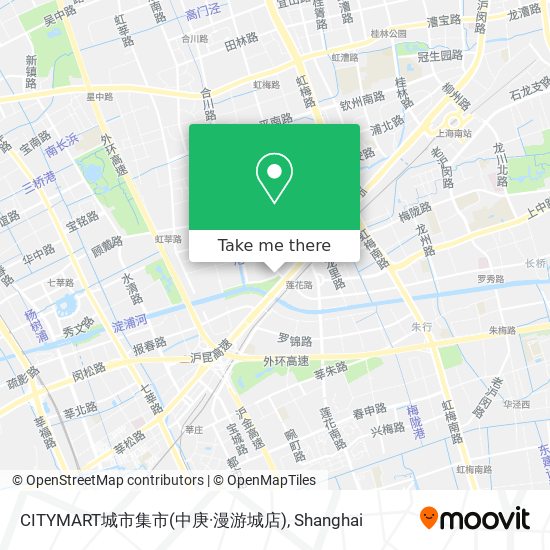 CITYMART城市集市(中庚·漫游城店) map