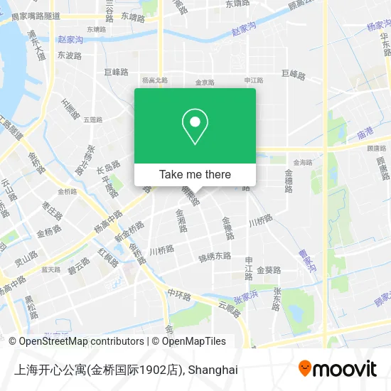 上海开心公寓(金桥国际1902店) map