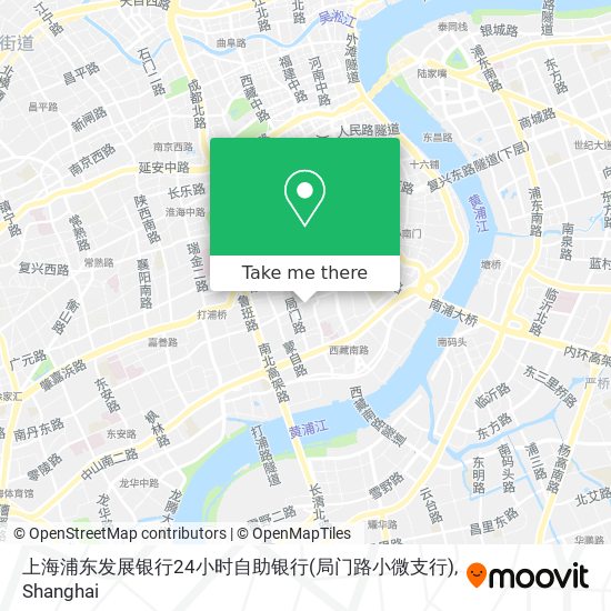上海浦东发展银行24小时自助银行(局门路小微支行) map