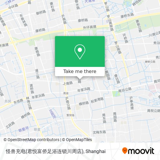 怪兽充电(君悦富侨足浴连锁川周店) map