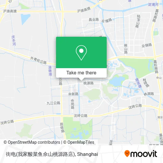 街电(我家酸菜鱼佘山桃源路店) map