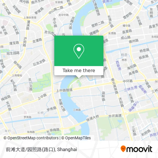 前滩大道/园照路(路口) map