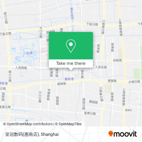 皇冠数码(惠南店) map