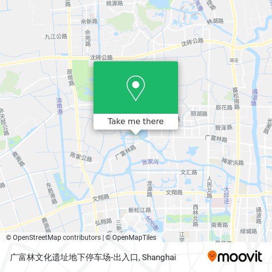 广富林文化遗址地下停车场-出入口 map