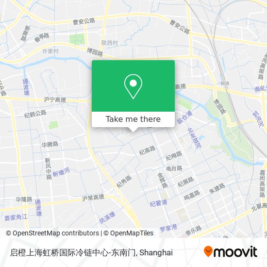 启橙上海虹桥国际冷链中心-东南门 map