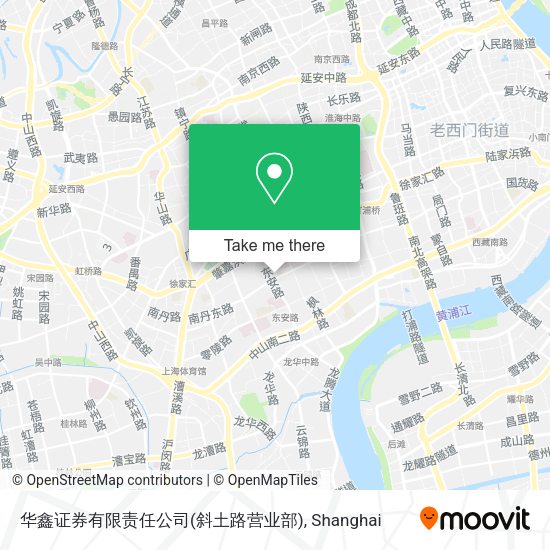 华鑫证券有限责任公司(斜土路营业部) map