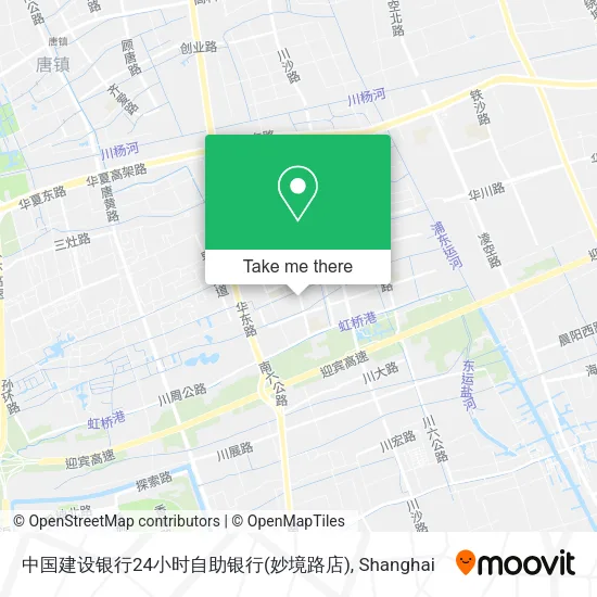 中国建设银行24小时自助银行(妙境路店) map