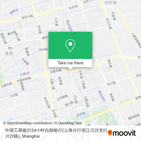 中国工商银行24小时自助银行(上海分行张江川沙支行川沙路) map