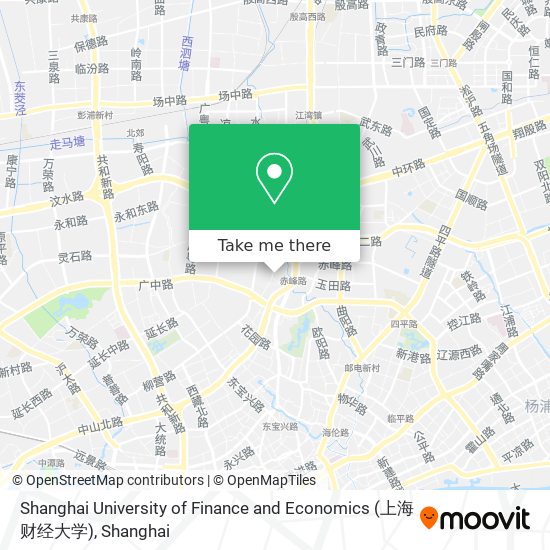 Shanghai University of Finance and Economics (上海财经大学) map