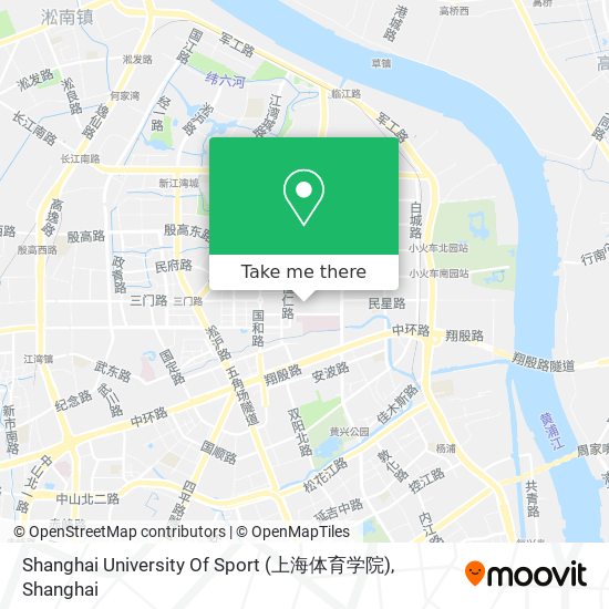 Shanghai University Of Sport (上海体育学院) map