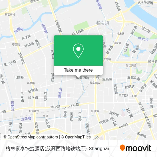 格林豪泰快捷酒店(殷高西路地铁站店) map