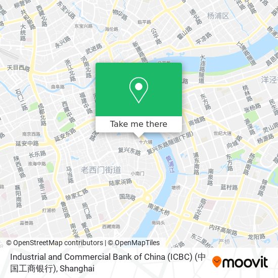 Industrial and Commercial Bank of China (ICBC) (中国工商银行) map