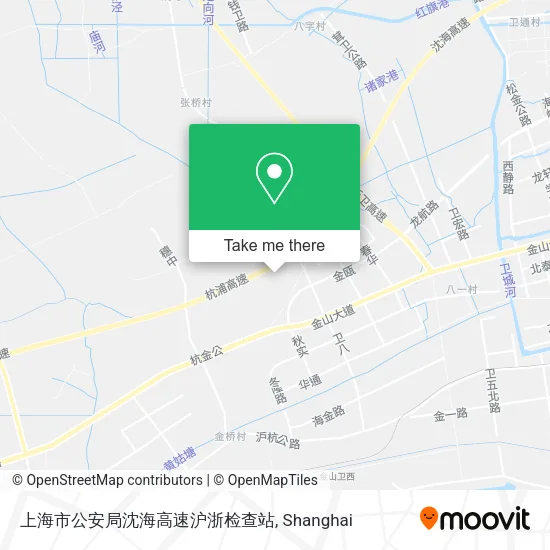 上海市公安局沈海高速沪浙检查站 map