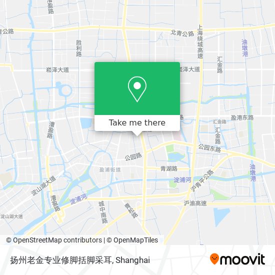 扬州老金专业修脚括脚采耳 map