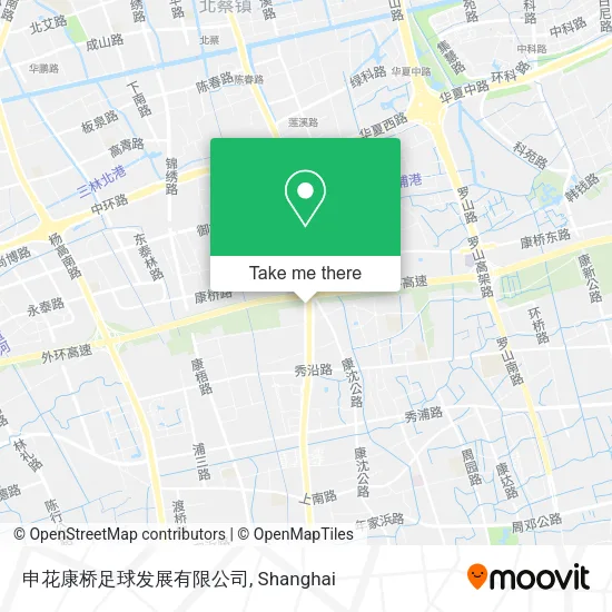 申花康桥足球发展有限公司 map