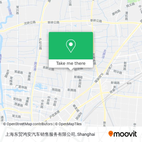 上海东贸鸿安汽车销售服务有限公司 map