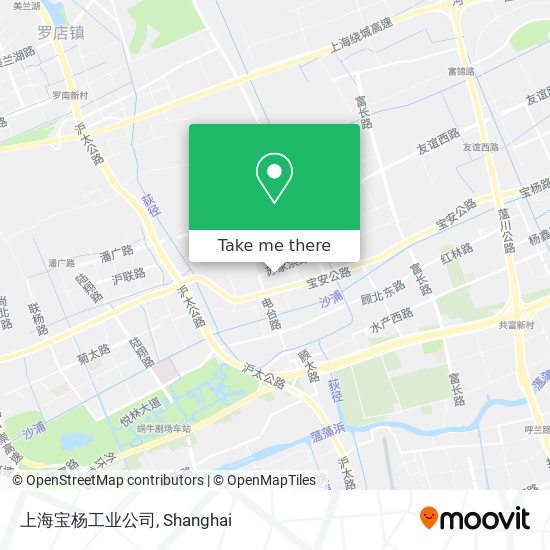上海宝杨工业公司 map