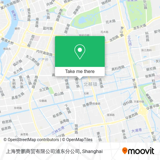 上海赞鹏商贸有限公司浦东分公司 map